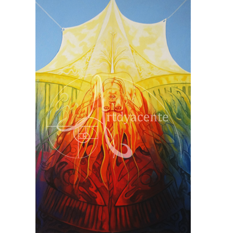  METAMORFOSIS ESPIRITUAL - ANDRÉS GONZÁLEZ. ACRÍLICO/TELA. 90X60 CM.