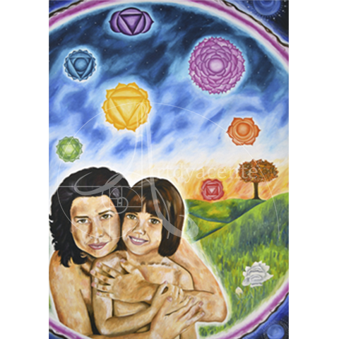  Contacto de niña interior  - Gemma Tornero - Acrílico / Tela - 75 x 110 cm