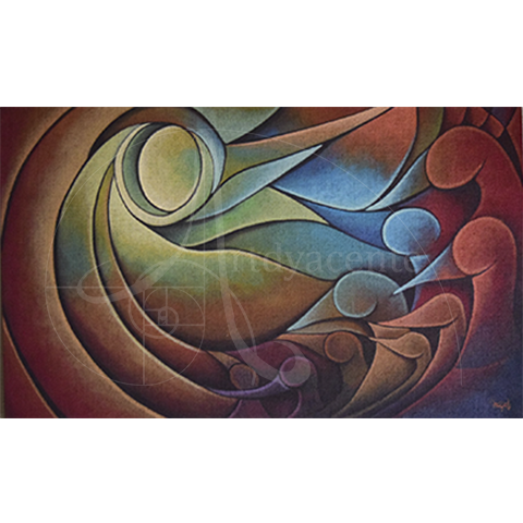  El Vuelo - Nayeli Art - Mixta / Yute - 75 x 120 cm