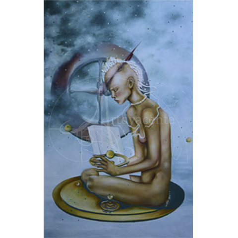  Del hoy y del quizás - Nim Obun... - Óleo / Tela - 128 x 79 cm