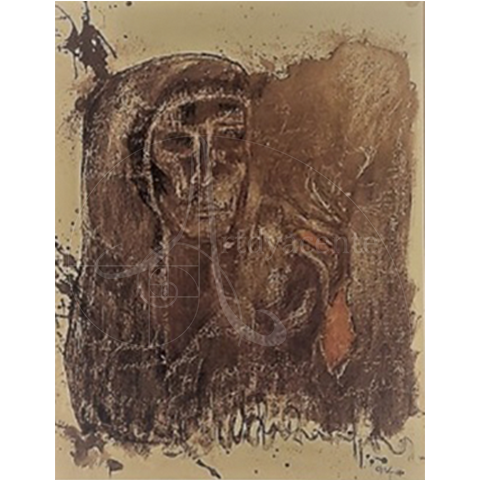  Ruega por ellas I  - Oliva Torres – Esgrafiado - 57 x 45 cm