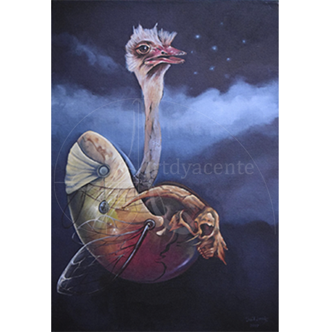  Reparador de estrellas - Saúl Limón - Acrílico / Tela - 85 x 58 cm