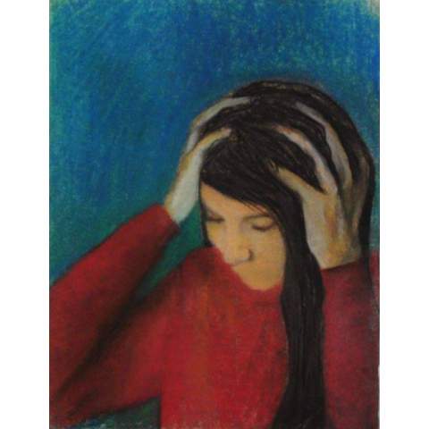 Besico Tóxico  - Bida Carrillo – Gis pastel / Papel 32.5 x 24.5  cm