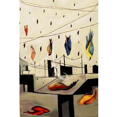  DESAPARECER LAS ALAS - OLIVA TORRES. ÓLEO/LIENZO. 60X40 CM.