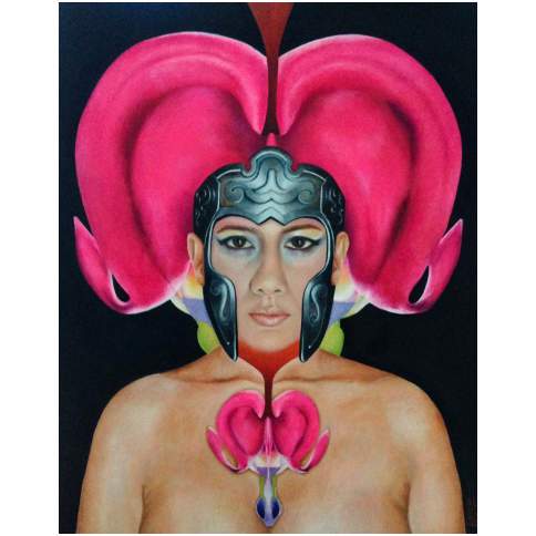 Corazón Sangrante - Gemma Tornero. Óleo / Tela. 60X50 CM.