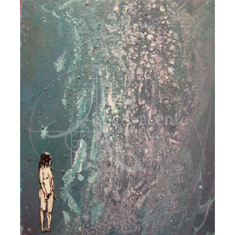    Donde te encuentras I - Ofelia Cue - Acrílico/tela – 25 x 30 cm