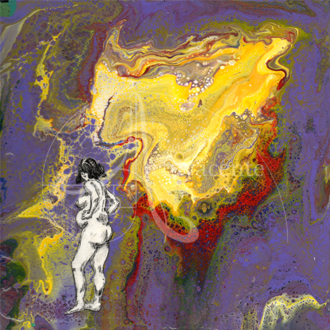  Overview V - VI - Ofelia Cue - Acrílico /cartón – 20 x 20 cm  