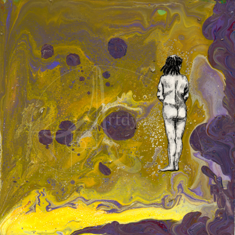  Overview VI - VI - Ofelia Cue - Acrílico /cartón – 20 x 20 cm  